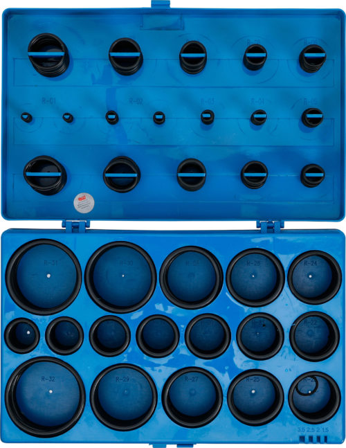 Boîte de 419 joints toriques marqués, diamètre 3 à 50 mm, Quincaillerie
