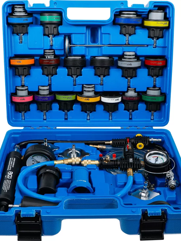 Testeur de circuit de refroidissement | avec système de remplissage | 28 pièces